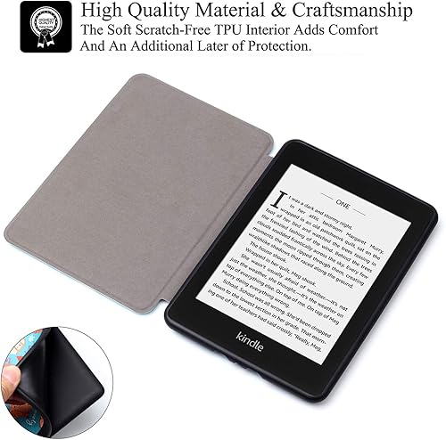Miniatura 5 de Funda para Kindle Paperwhite de 6" (10 generación, versión 2018), la cubierta inteligente de piel sintética ligera más delgada con encendidoapagado