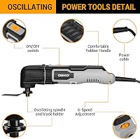 DEKOPRO 300W Multifunkciós Oszcilláló Gép 22000 RPM 6 Fokozat Fához Fémhez 2