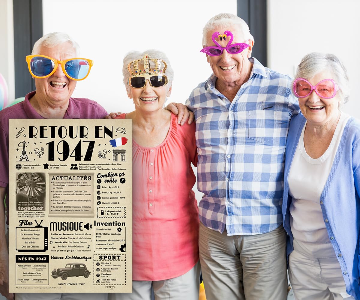 Stuff4 Carte D'anniversaire 78 Ans Pour Homme, Femme, Lui, Elle, 28490 Jours – Carte D'anniversaire Amusante Pour Adulte, Format A5