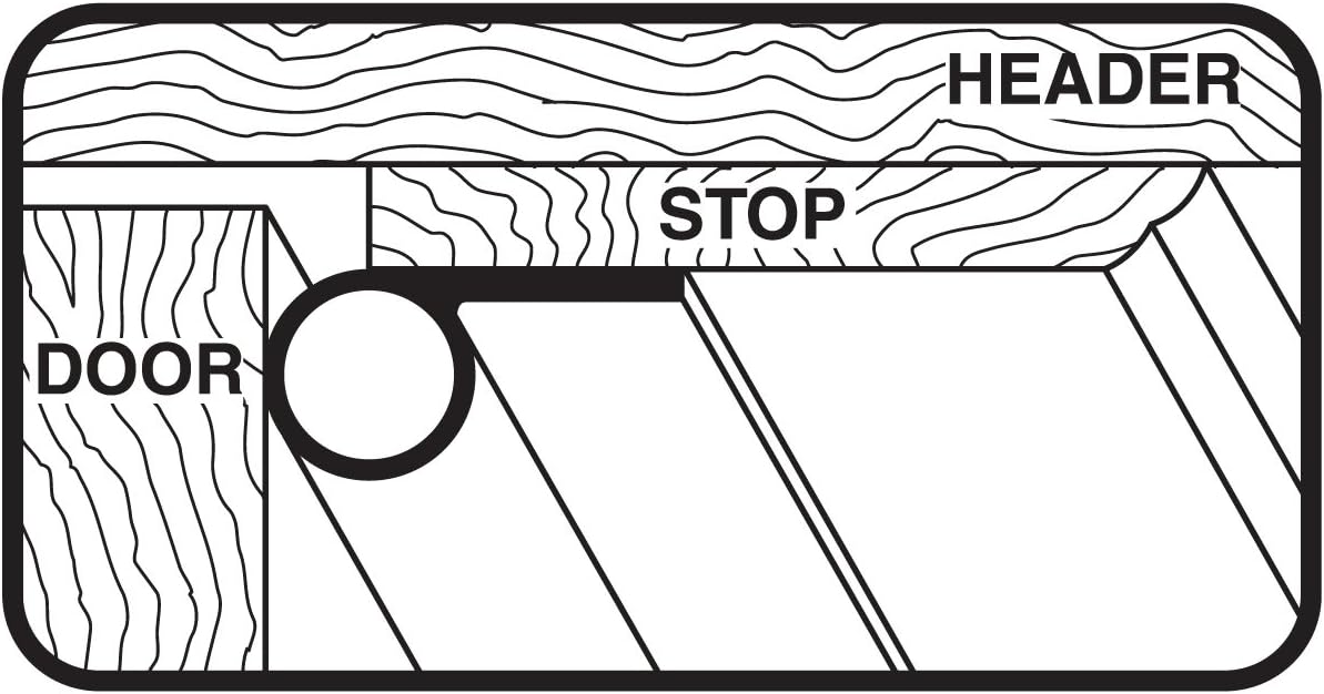 M-D Building Products, Brown 78196 Vinyl Gasket Weatherstrip, 1/2-Inch-by-17 Feet, 1/2' x 17' - Tubular Vinyl Gasket Weatherstrip - 