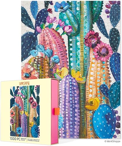Flor de cactus Desert Bloom | Rompecabezas de 1000 piezas