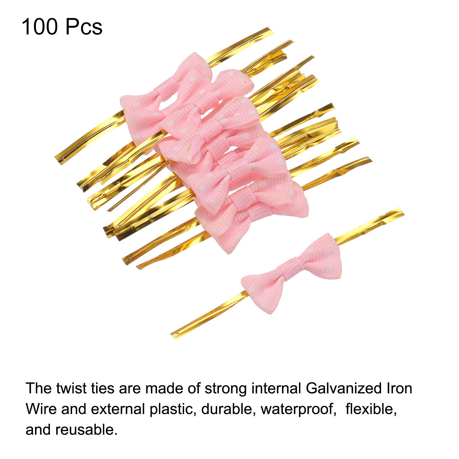 M METERXITY Attaches De Torsion En Métal, 500 Yards Attaches