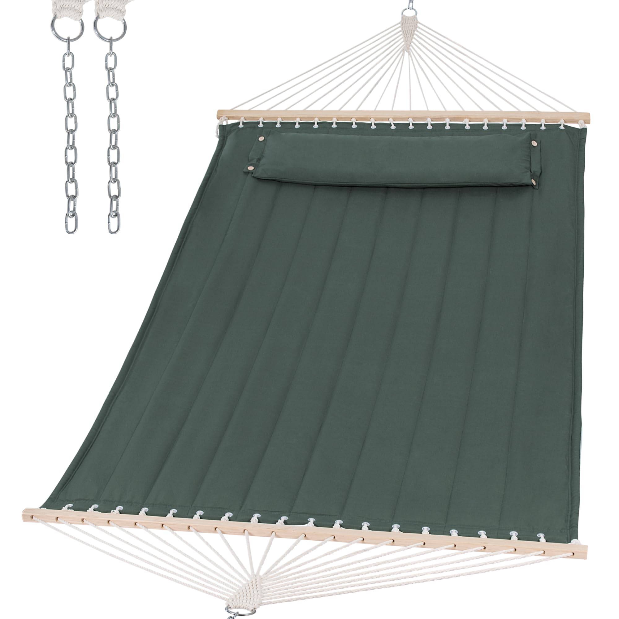 Photo 1 of SUNCREAT Replacement Hammock for Stand, 475 lbs Capacity, Green Gray