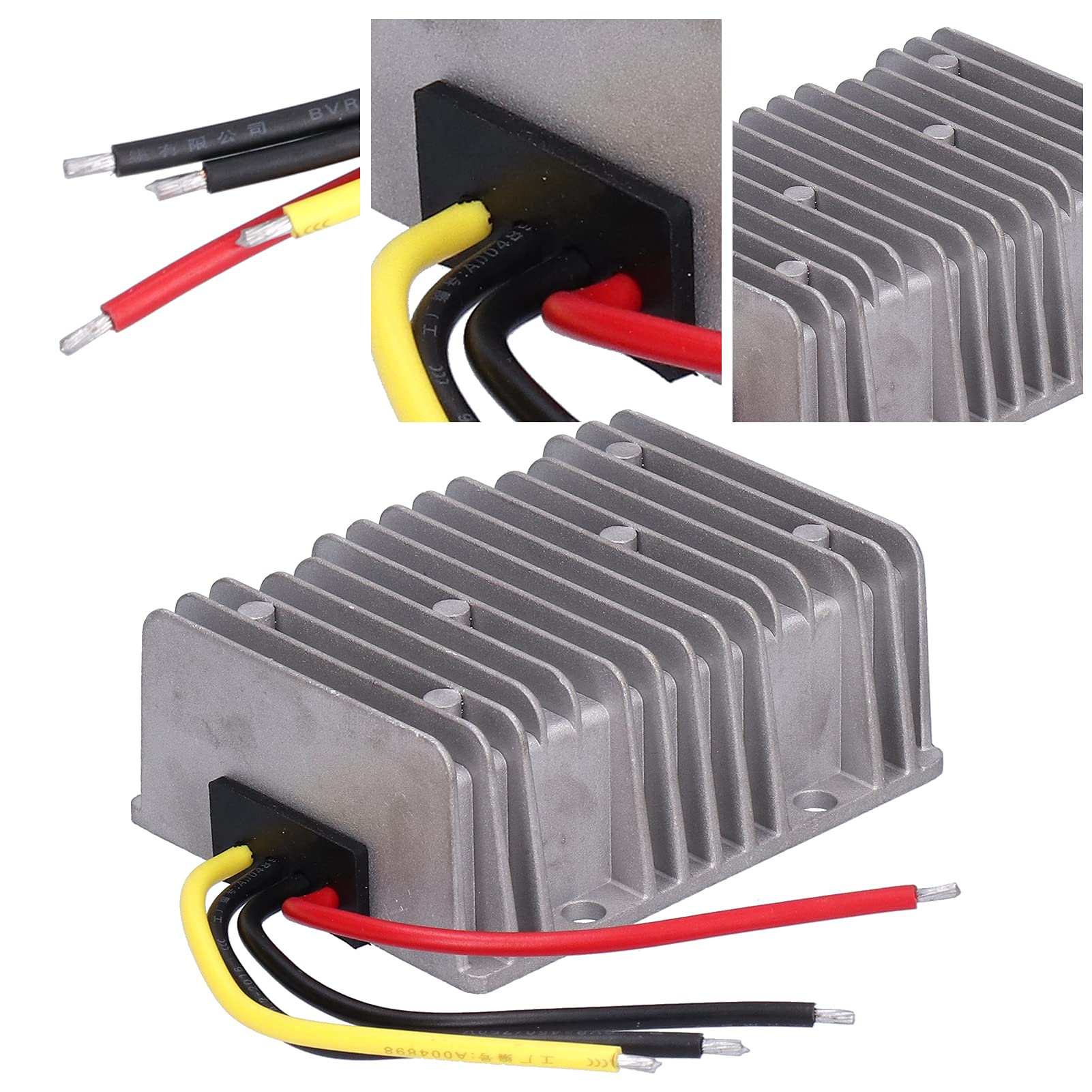 Buachois Convertitore DC/DC Riduttore Regolatore 36V/48V Step Down to DC 24V 30A 720W Convertitore Impermeabile con Porta USB Custodia Protettiva per Auto Car Truck