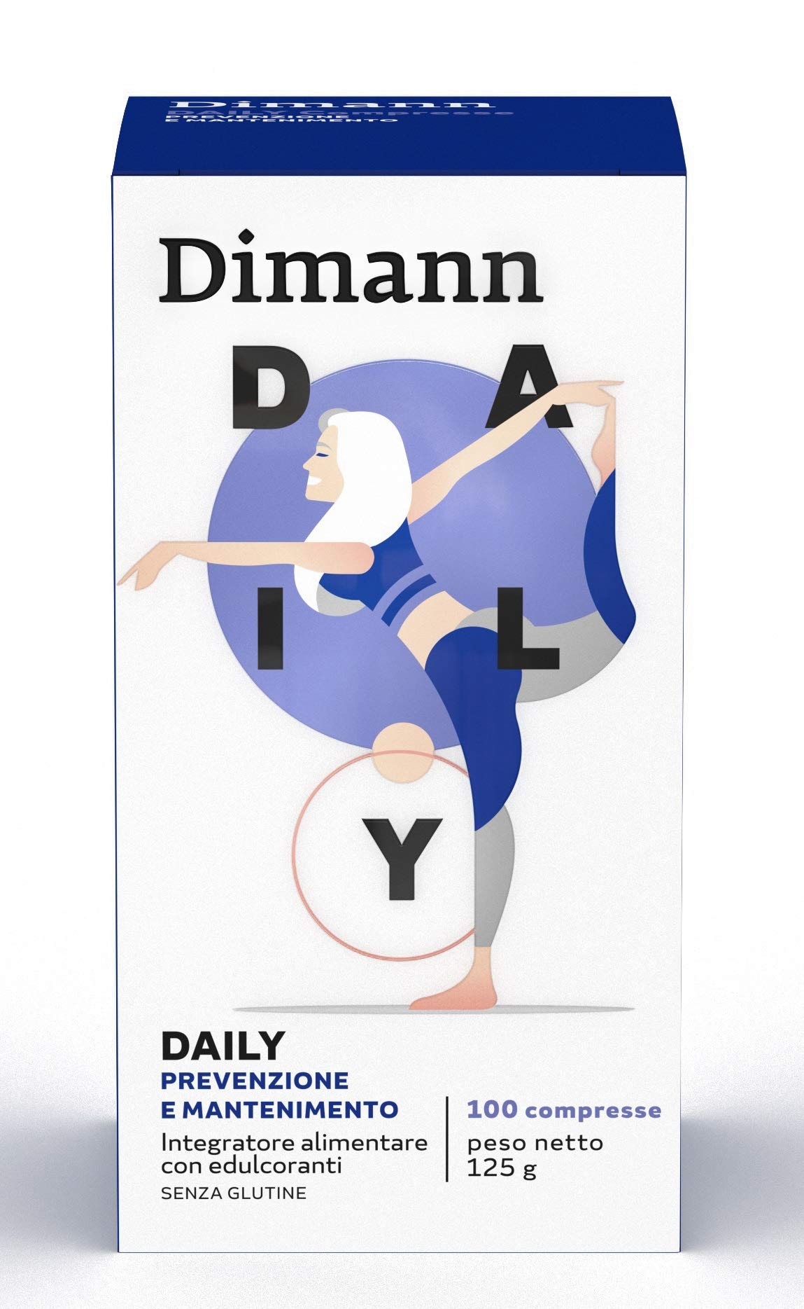 Dimann DAILY, Integratore Alimentare a base di D-mannosio, GAG e MSM per Supporto Vescicale,
