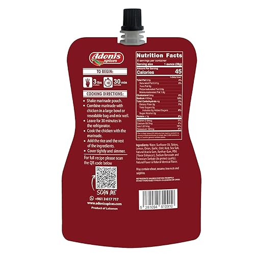 Miniatura 3 de Adonis - Pollo con adobo rápido de arroz, 6 oz (170 g), adobo de condimento líquido listo para usar