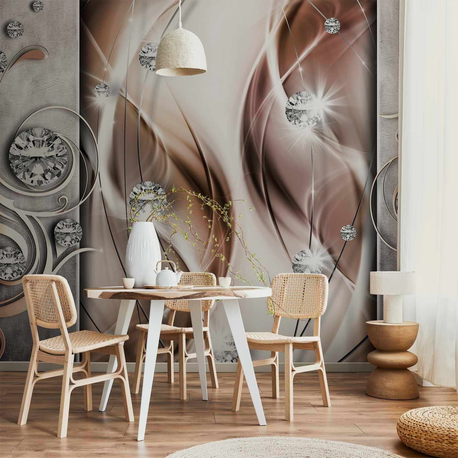 murando - Fototapete Vlies Abstrakt, 500x350 cm, Schlafzimmer, Wohnzimmer | Full HD Druck, 3D-Effekt, lichtbeständige Farben, ideal fürs Wohn- oder Schlafzimmer, schnelle Montage, lichtbeständig, edel