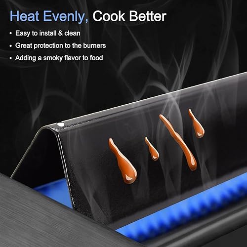 Miniatura 4 de Kinborah Juego de quemadores 7507 de acero inoxidable de 27 pulgadas y barras aromatizantes 7535 para Weber Spirit serie 200 (con panel de control