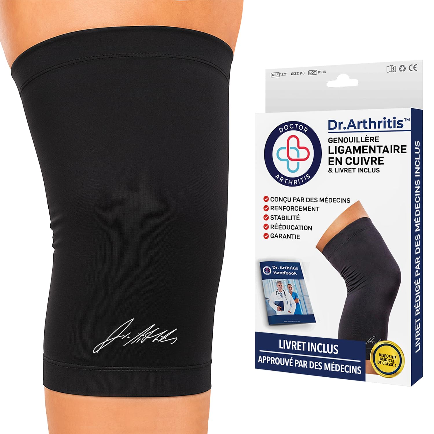 Lot De 2 Genouillères Pour Douleurs Au Genou, Sangle De Soutien Du