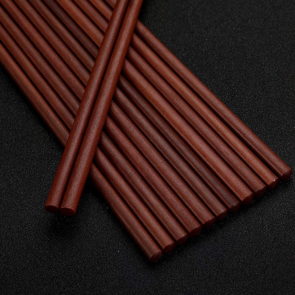 Baguettes japonaises réutilisables, Baguettes en métal, 10 Paires, Baguettes Naturelles réutilisables，A