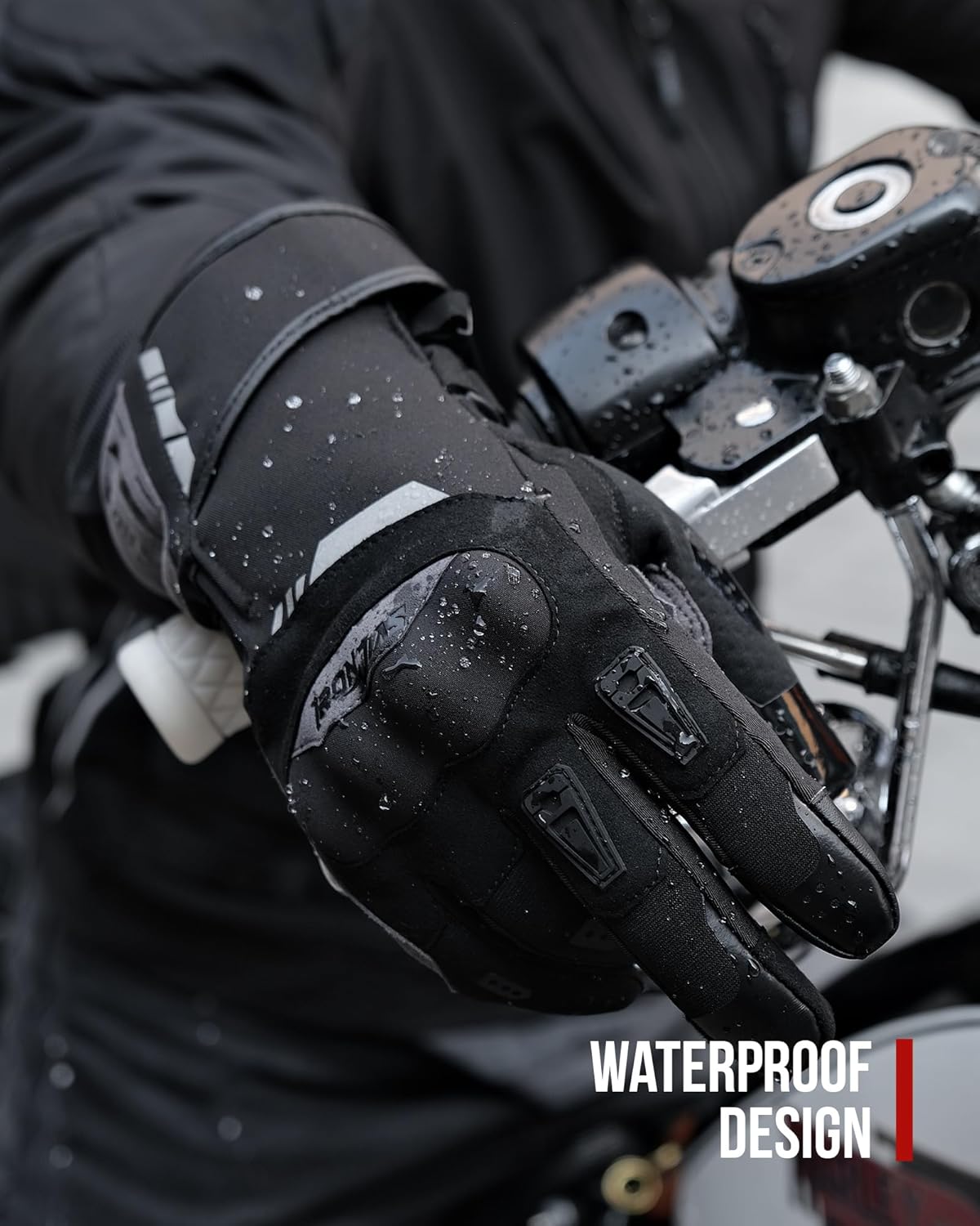 IRON JIA'S Winter Motorcycle Gloves - Cold Weather Waterproof & Windproof Warm Riding Gloves with Touchscreen for ATV, UTV, Snowmobile - Image 6