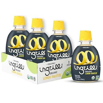 Ingrilli Organic Lemon Squeeze, 4 Fl Oz Bottle Pack of 3