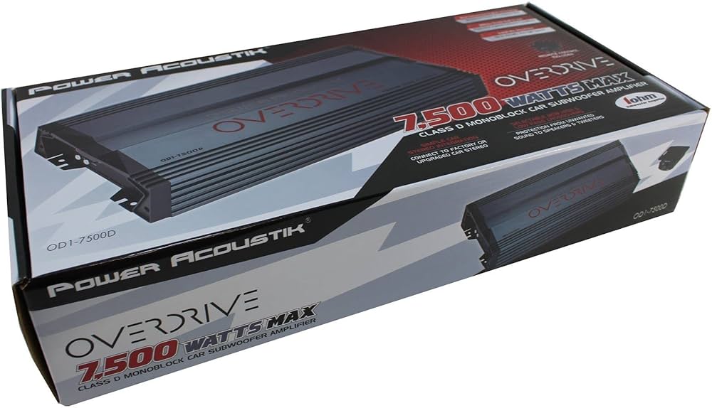 Amazon.co.jp: PA Power Acoustik OD1-7500D 7,500ワット クラスD モノ 