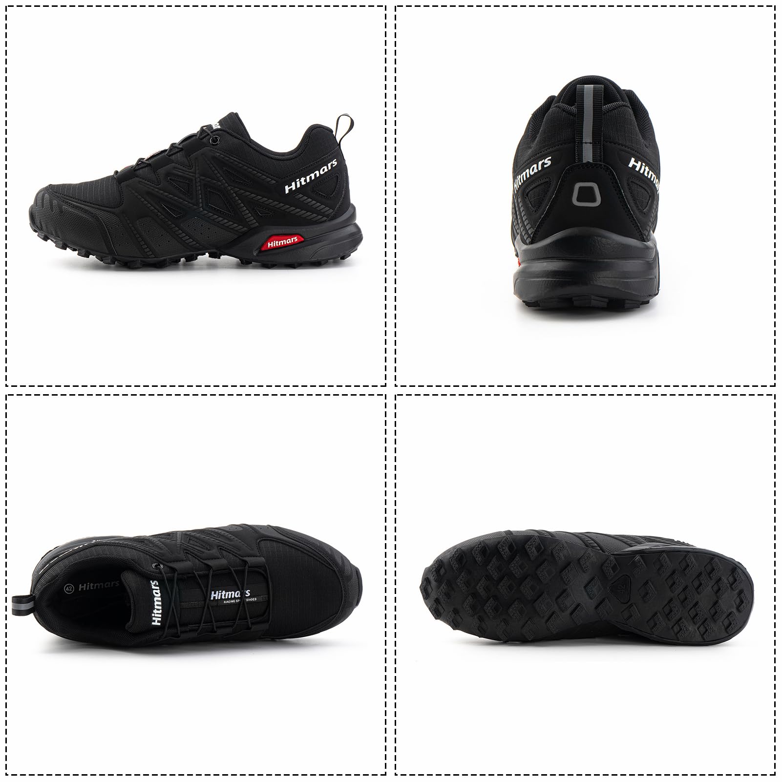 Hitmars Chaussures de Trail Homme Femme Chaussures de Trail Running Baskets Trekking Chaussure de Randonnee Outdoor Antidérapante Respirantes Chaussures de Marche EU 37-47