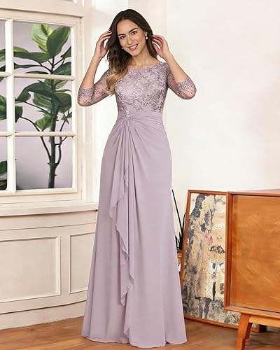 Vista 4 de SERYO Mother of The Bride Dresses Tea Length - Lace Square Neck Wedding Guest Dress with Jacket