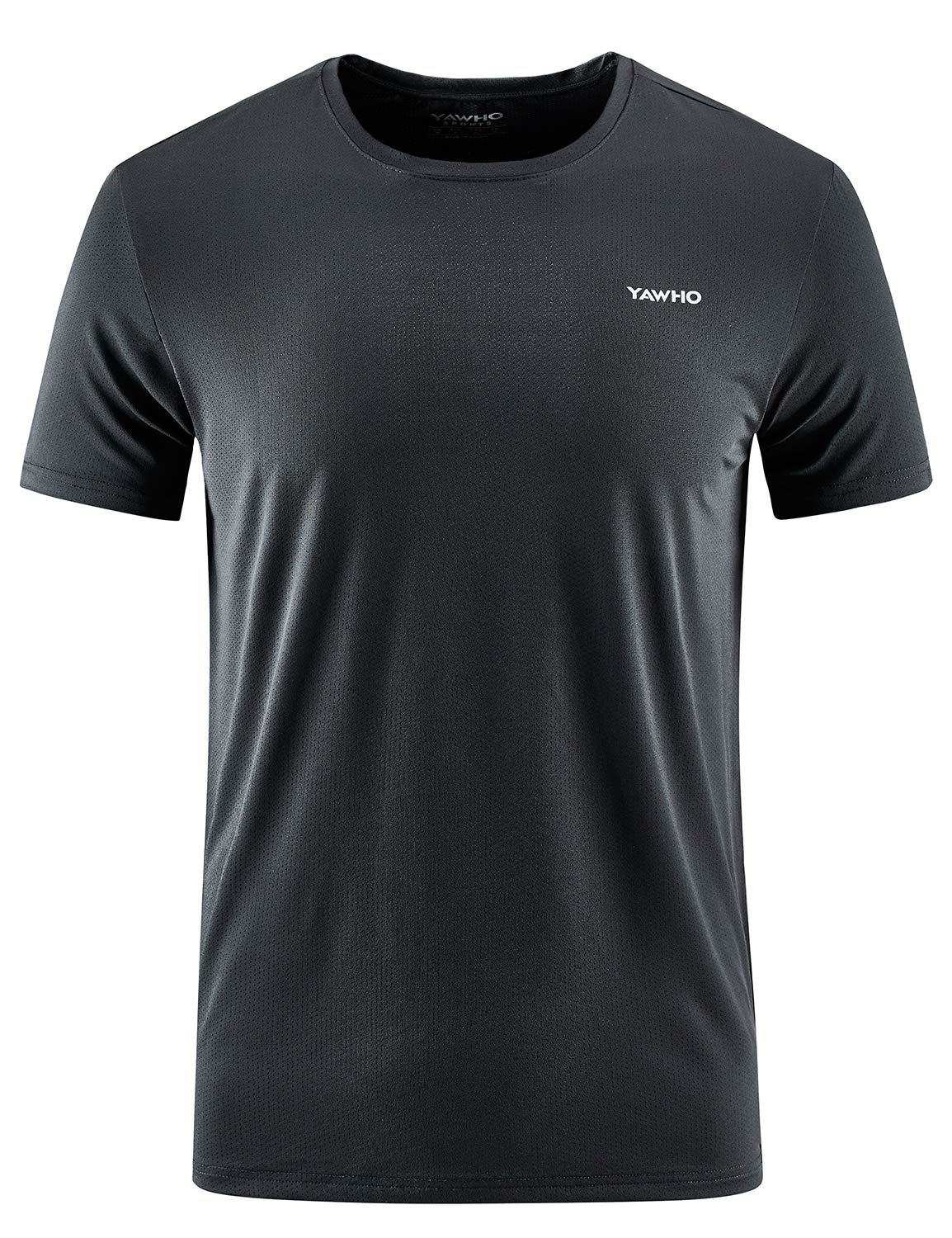 Maglietta sportiva da uomo, a maniche corte, a girocollo, traspirante, ad asciugatura rapida, T-shirt funzionale per bodybuilding, corsa, palestra, allenamento, confezione da 1-3