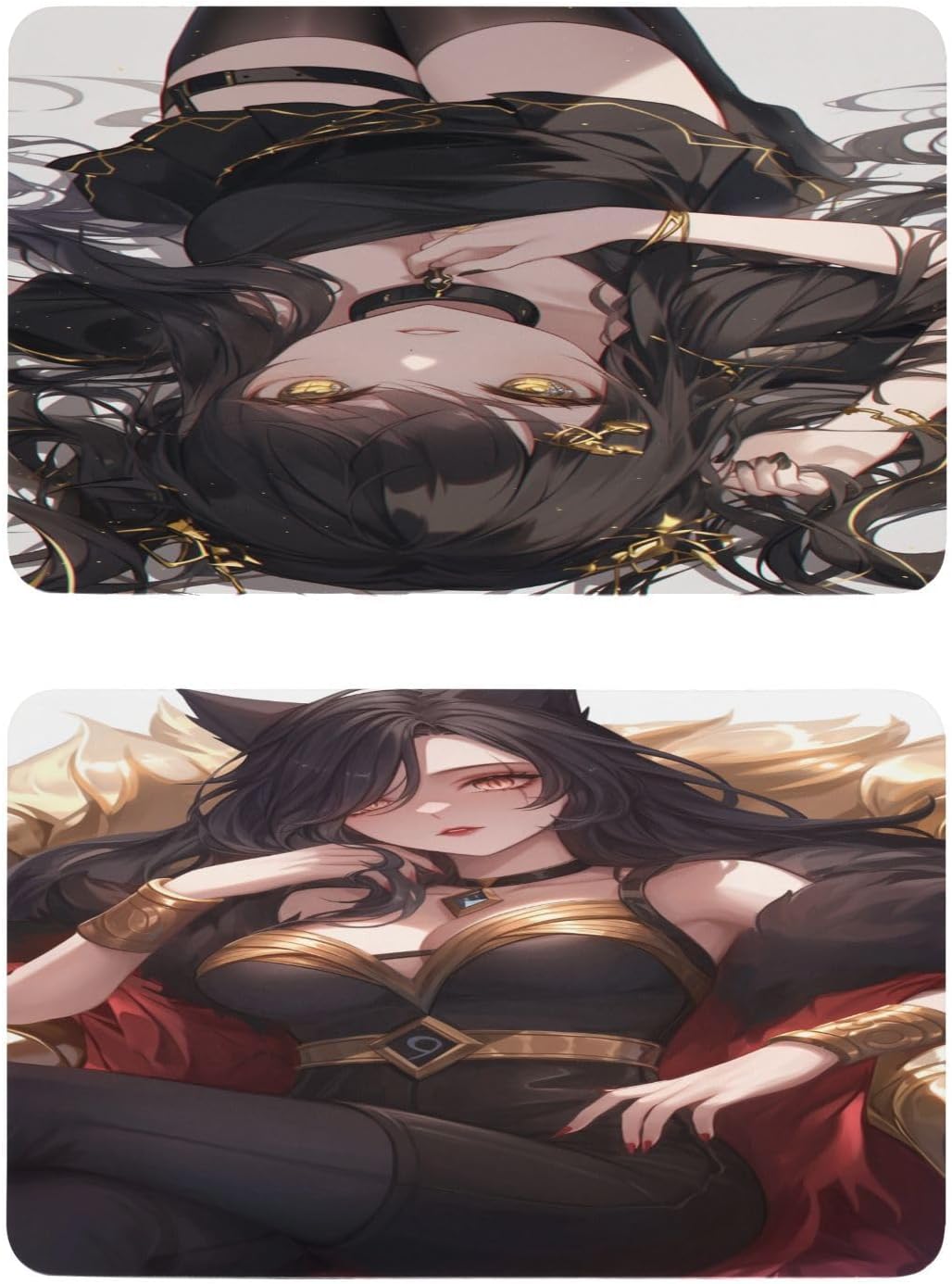 Black Sexy Anime Girl Beauty Sexy Anime Decorative dishwasher front magnetic cover reusable refrigerator wraps magnetic holiday decor Cubiertas magnéticas para lavavajillas 4x2.5in