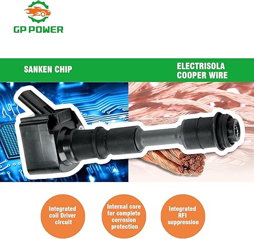 Miniatura 3 de Juego de 4 bobinas de encendido de repuesto para UF756 UF-756 31312514 31358940 GN10907 compatible con Volvo S60 S80 S90 V60 V90 XC40 XC60 XC70 XC90