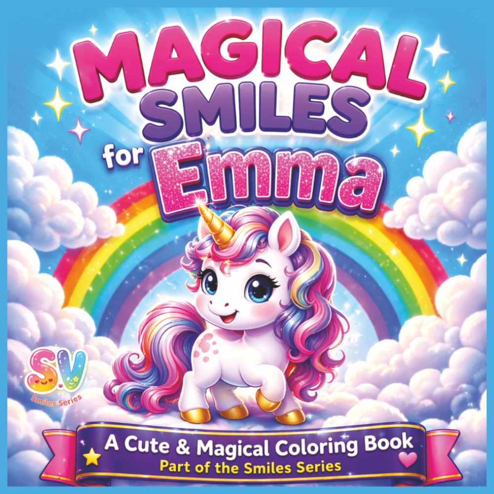 Magical Smiles for Emma: A cute & Magical Coloring Book; Part of the Smiles Series