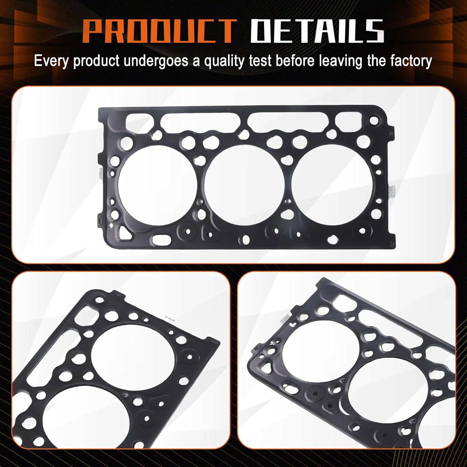 PANGOLIN D902 Engine Cylinder Head Gasket 1G962-03313 for Kubota D902 Diesel Engine Tractor Aftermarket Parts, 3 Month Warranty