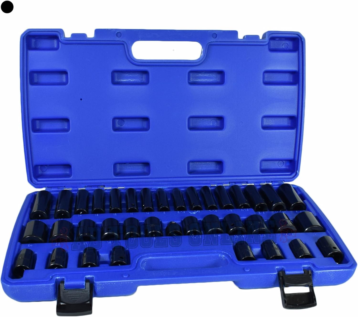 3/8" Drive Deep 1/2" Shallow Metric And Imperial SAE AF Sockets 37pc Bergen