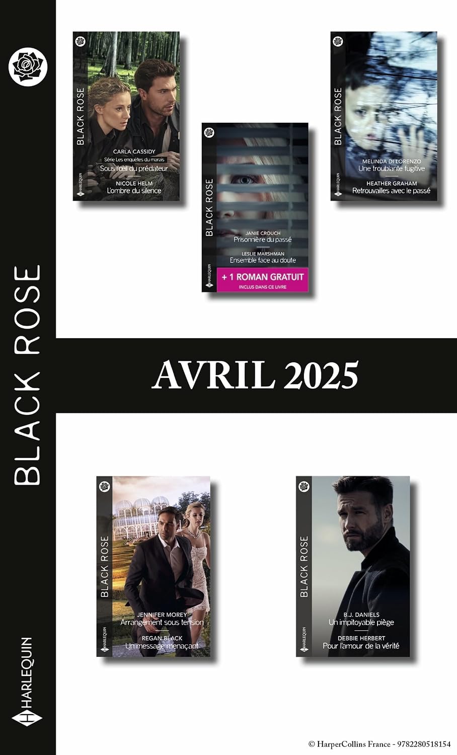 Pack mensuel Black Rose - 10 romans + 1 titre gratuit (Avril 2025) (French Edition)