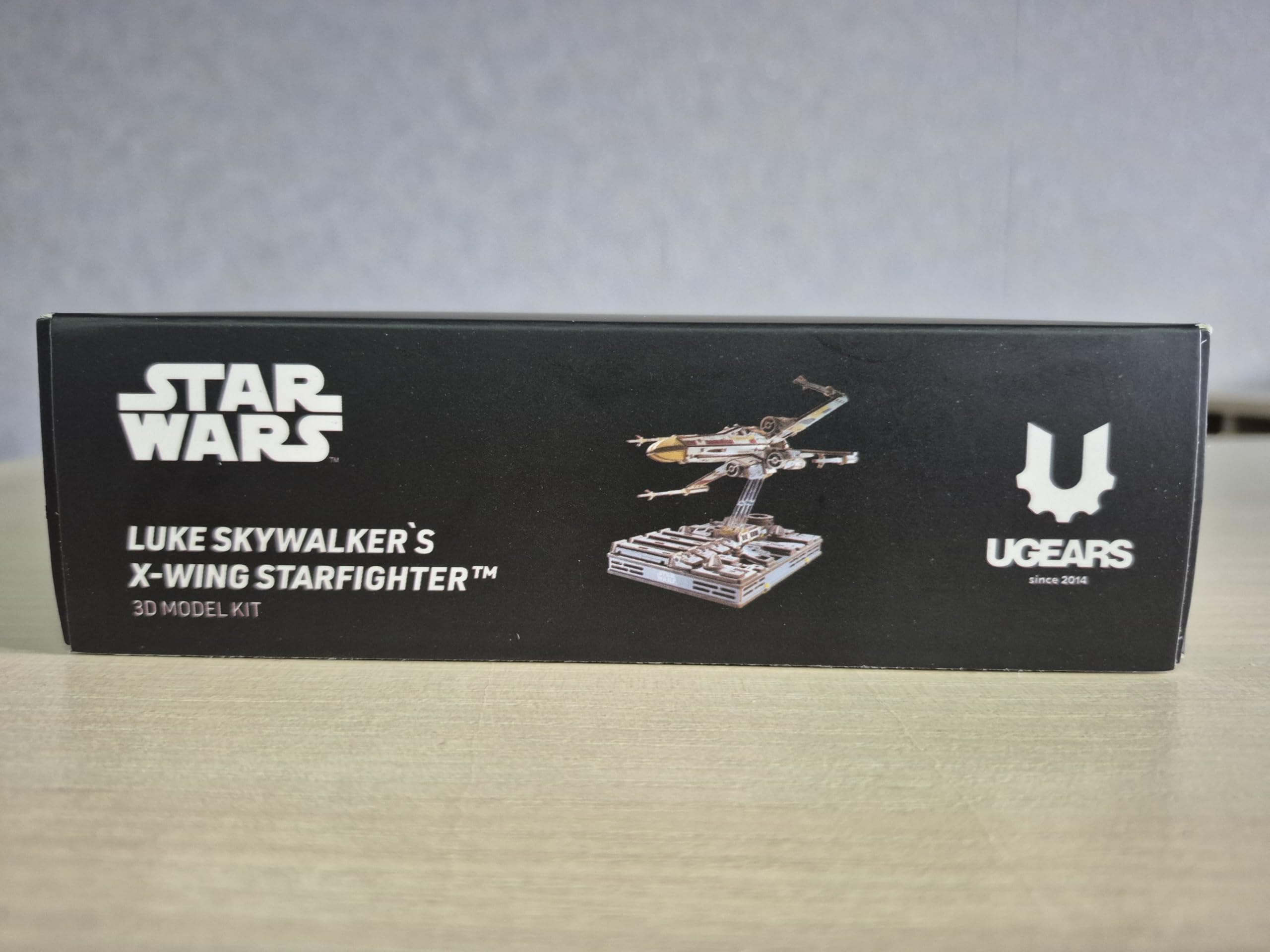 UGEARS Star Wars ™ X-Wing Starfighter von Luke Skywalker ™ – 3D Puzzle Holz Modellbausatz Erwachsene, Holzpuzzle Erwachsene 3D, Holz Modellbau Baukasten, Star Wars Geschenk 3D Puzzle Weihnachten