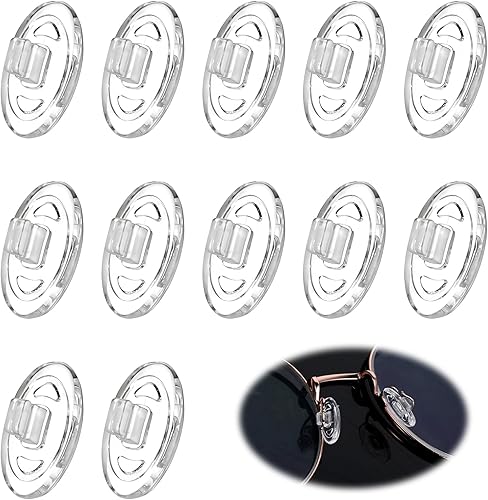 6 pares de almohadillas de nariz de repuesto, almohadillas de nariz a presión, almohadillas de nariz para gafas, antideslizantes, transparentes