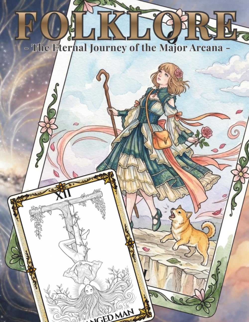 FOLKLORE: The Eternal Journey of the Major Arcana: Tarot Coloring Book for Adults