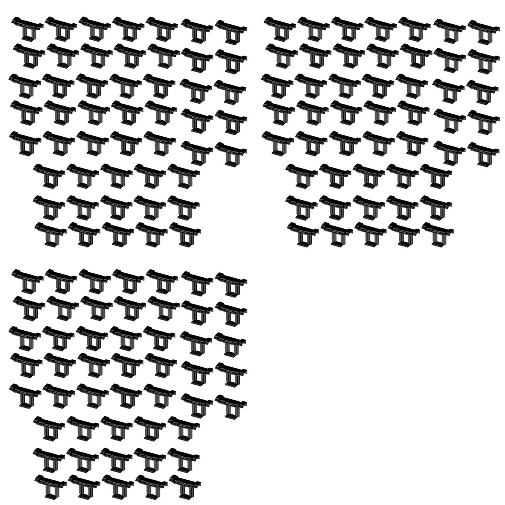 Jnchdghwa Black 150Pcs 30Mm Solar Panel Water Drainage Clips Photovoltaic Panel Water Drained Clip Auto Remove Stagnant Water Dust