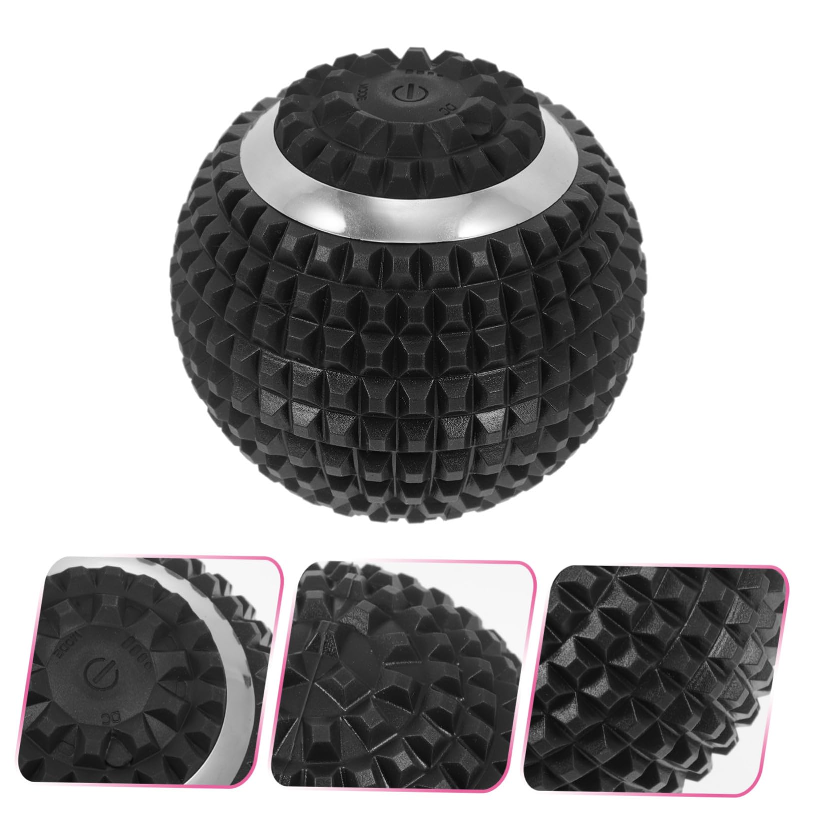 UKCOCO Balles de Massage pour Pieds en Abs Noir, Rouleau de Massage Pratique pour Soulager la Fasciite Plantaire et Détendre les Muscles Lors de Voyages ou Camping