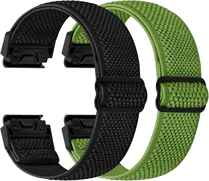 TumpCez Quickfit 22mm Bands for Garmin Fenix 8 47mm/Fenix E 47mm/Fenix 7/Fenix 7 Pro/Fenix 6/Fenix 6 Pro/Fenix 5/5 Plus/Epix Gen 2/Approach S62/S60 Band,Elastic Watch Nylon Strap Wristband
