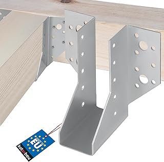 KOTARBAU® Balkenschuh 38 x 111 mm Holzverbinder aus Verzinkt Stahl Balkenschuhe Balkenverbinder Schwerlast Balken Verbinder Holzbalkenverbinder Holzbalken