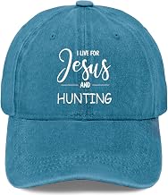 i Live for Jesus and Hunting Baseball Cap Hats for Men Fashion Custom hat Gifts for Grandma Beach Hats