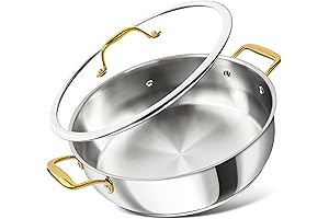 MICHELANGELO Stainless Steel Deep Frying Pan
