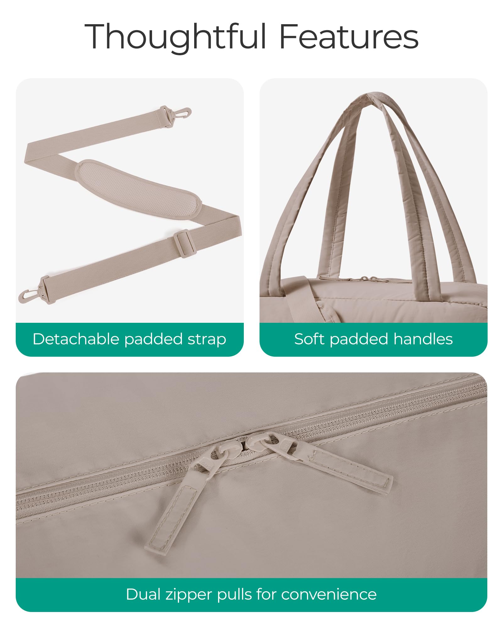 BAGSMART Gym Bag for Women with Toiletry Pouch, Lightweight Weekender Bags for Women with Wet Pocket, 31L Travel Duffle Carry On Bag, Weekender Overnight Bag for Travel,Water Resistant,Dark Pink: Camel