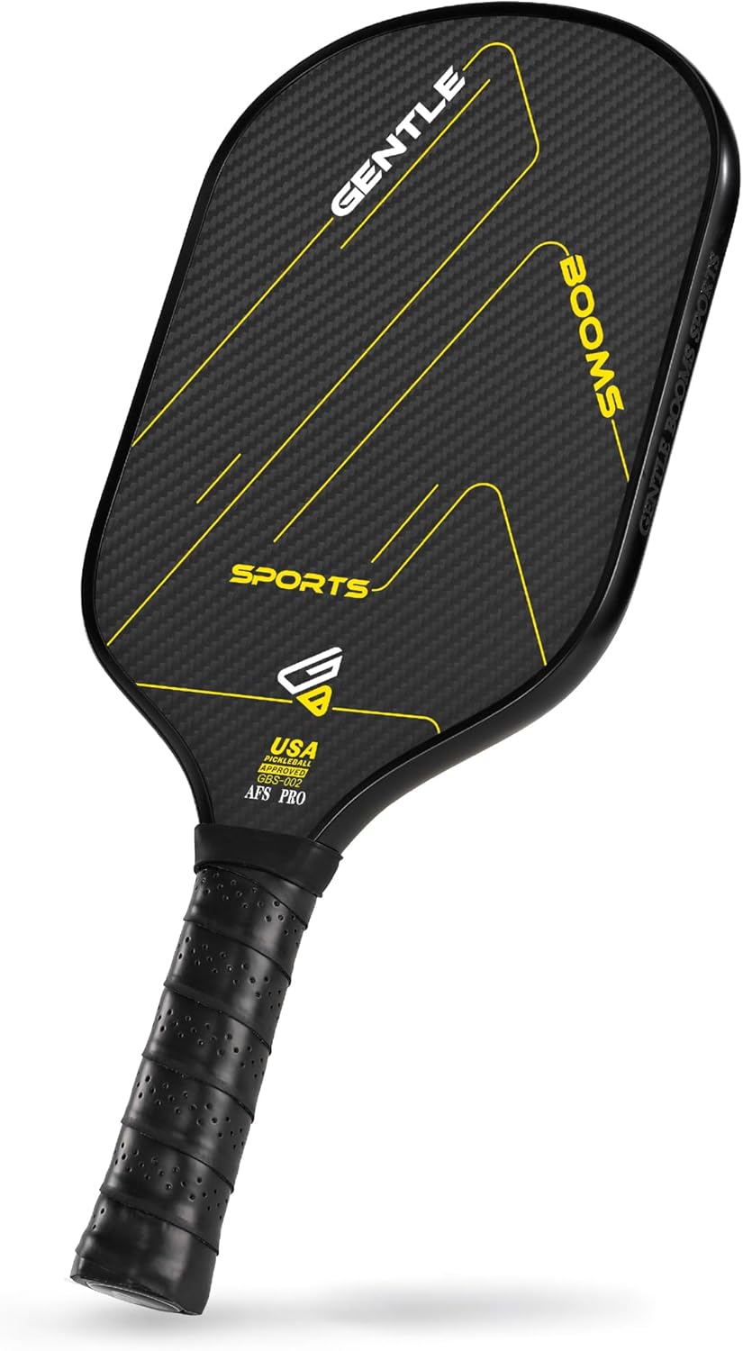 GBS Pickleball Paddles, 3K Raw T700 Carbon Fiber Pickleball Paddle with Nano-Titanium Alloy Honeycomb Core & Face, Premium Pickle Ball Racket Designed for Ultimate Spin & Power, USAPA Approved