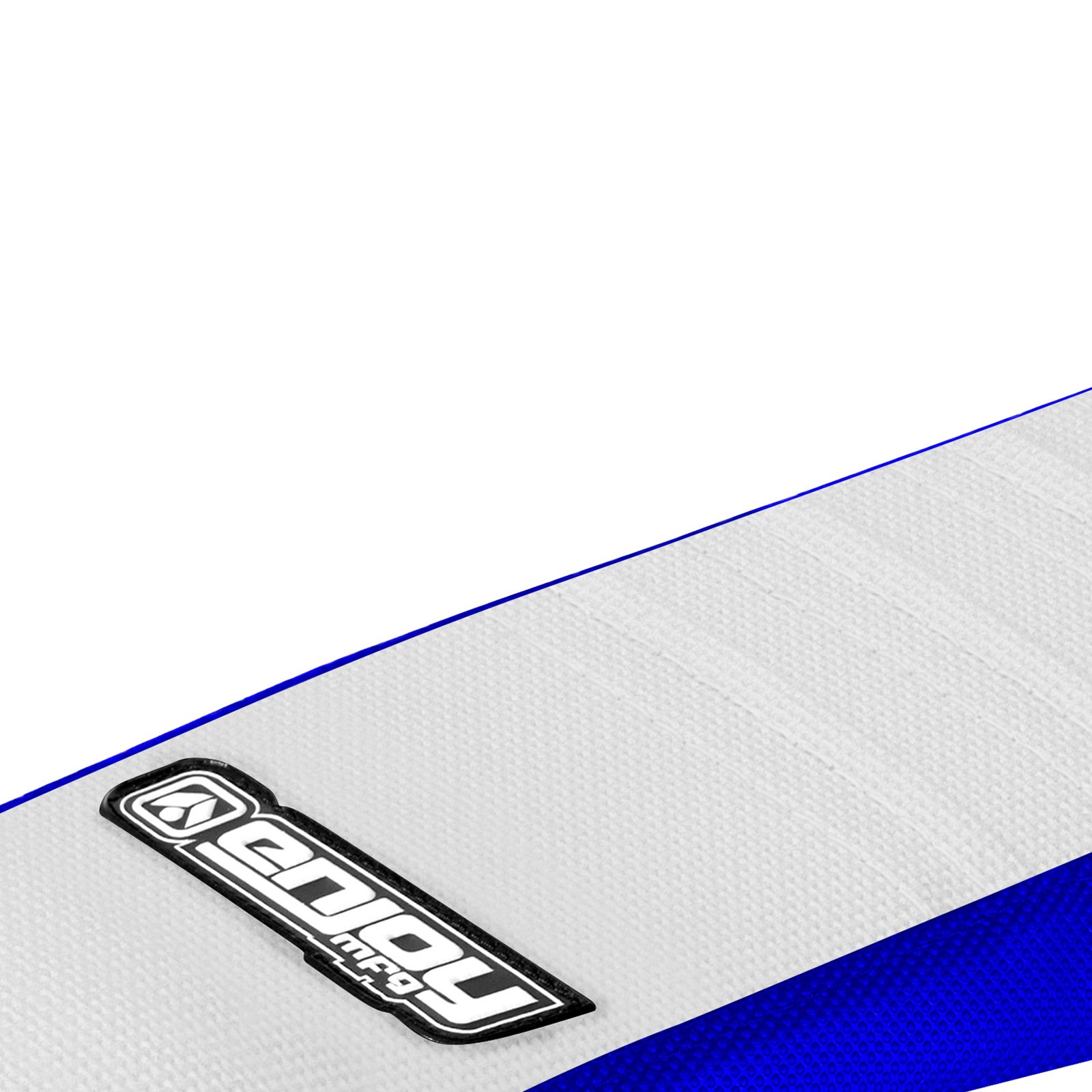 Enjoy Mfg Seat Cover - Compatible Fit for 2000-2007 Yamaha TTR 125 TTR125 - Blue Sides/White Pleated Top #121