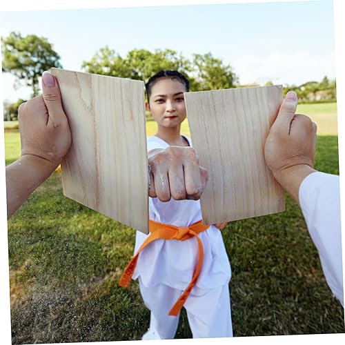 Miniatura 4 de Veemoon Tabla de romper de karate de madera 10 unids 0.1 in profesional rompible tabla de taekwondo tabla de patada de artes marciales accesorio de