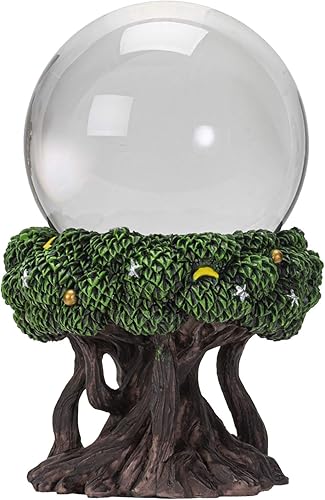 Bola de observación del árbol de la vida, decoración de jardín al aire libre, pintado a mano, globo de espejo duradero, decoración del hogar, 8.5