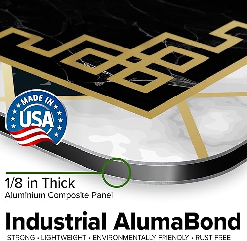 Miniatura 316 de My Sign Center - Letrero personalizado, 11 colores de fuente, 13 estilos de fuente, 4 opciones de agujero, 22 tamaños, 8 x 32 pulgadas, sin óxido,