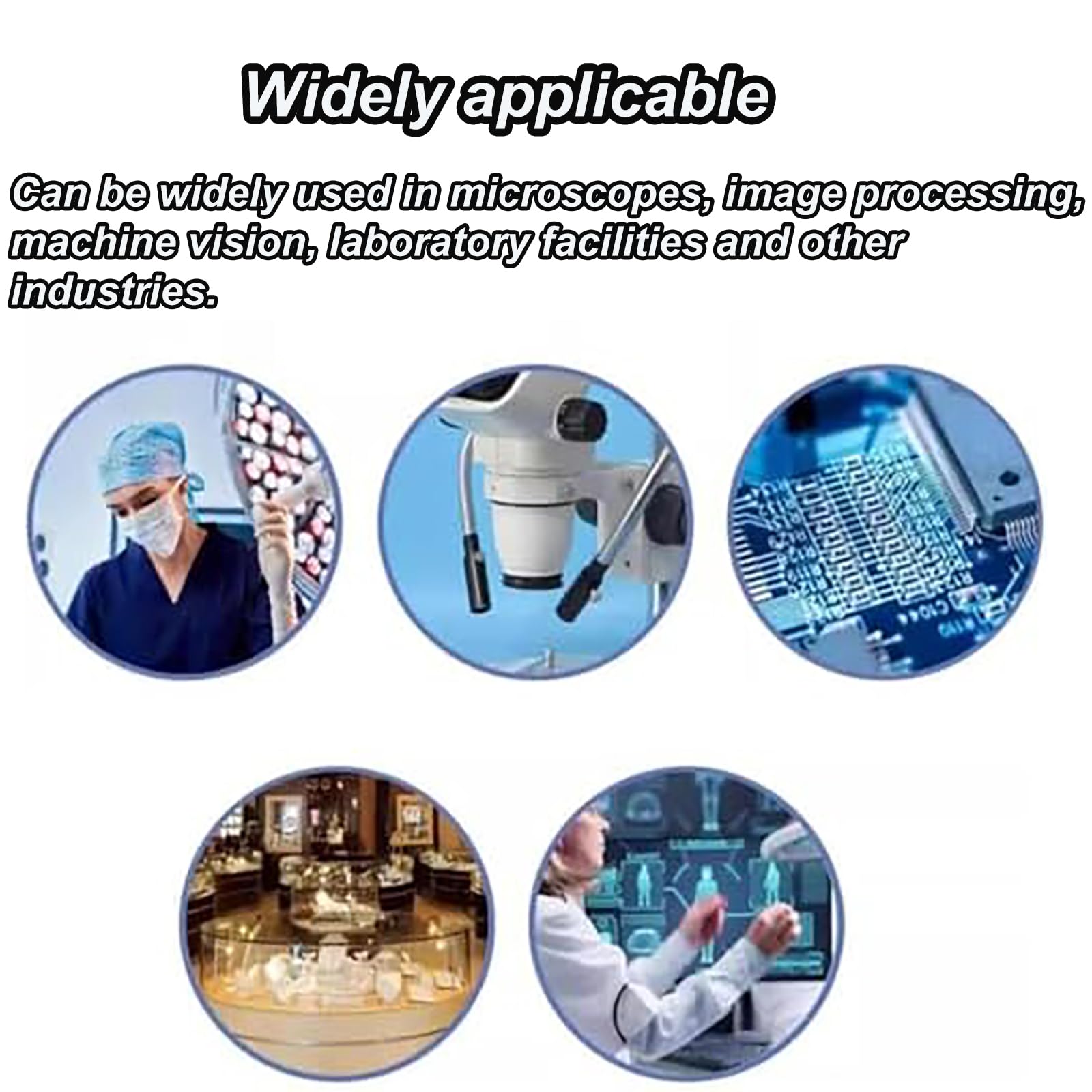 Iluminador de microscopio de fibra óptica de 20 W con luces de cuello de cisne duales, brillo ajustable y tamaño de apertura, ideal para reparación de PCB y trabajos de precisión