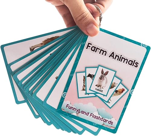 Miniatura 7 de 18 unidsset animales de granja regalos niños tarjetas flash inglés tarjeta de bolsillo educativo aprendizaje bebé juguetes para niños pre-jardín de