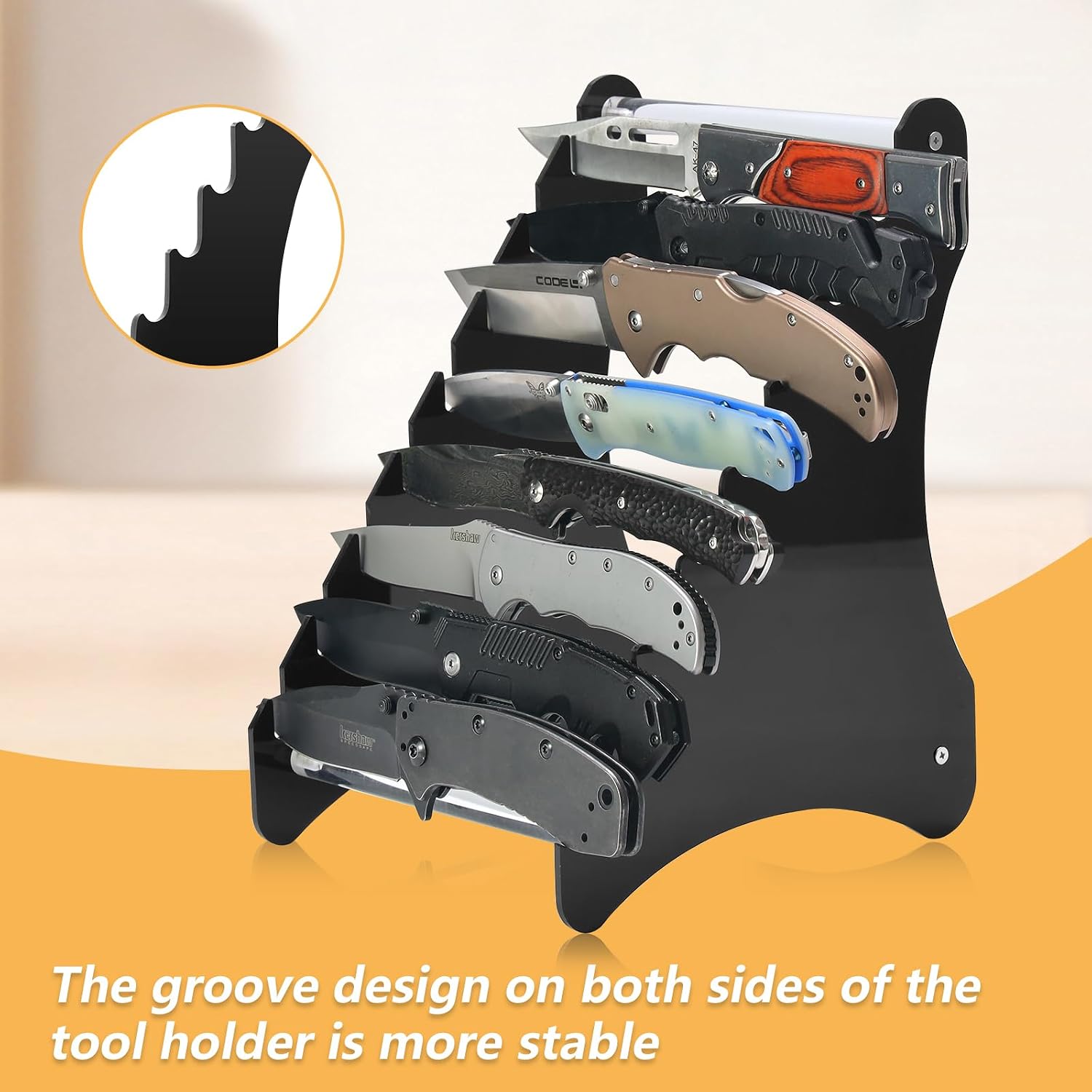 Acrylic Knife Block Display Stand/Case image 2