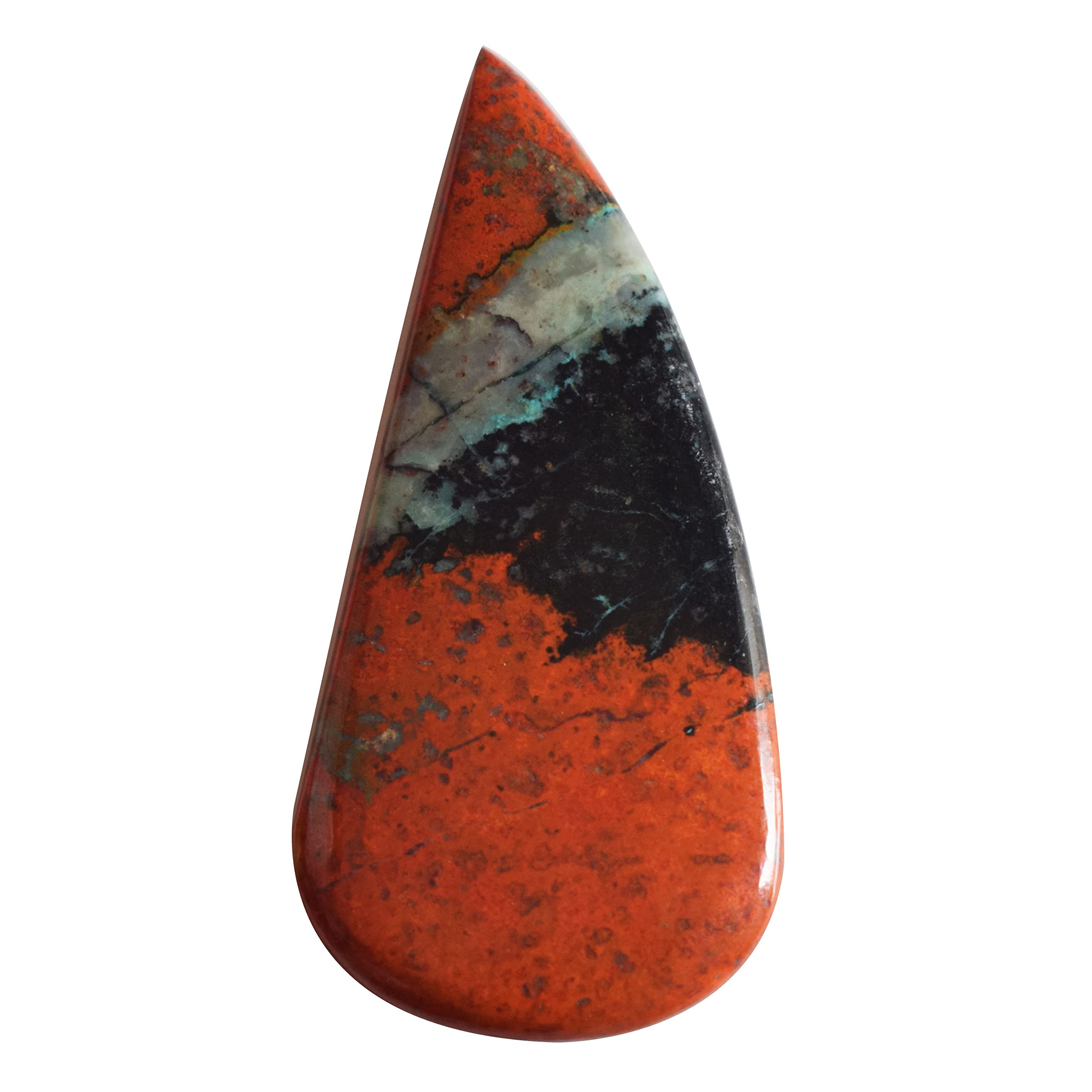 Ravishing Impressions Natural Red Green Sonora Jasper Cabochon Size 65x30x4 MM Marquise Shape Sonoran Sunrise Sonoran Sunset Pendant Making Gemstone
