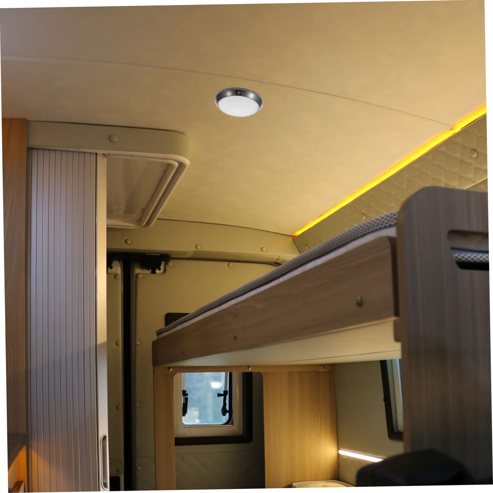 OUNONA Led Panel Dome Light for Car Ceiling High Brightness Led Panel Lamp with Switch Easy Installation Rv Dome Light Versatile Interior Lighting for Vehicles