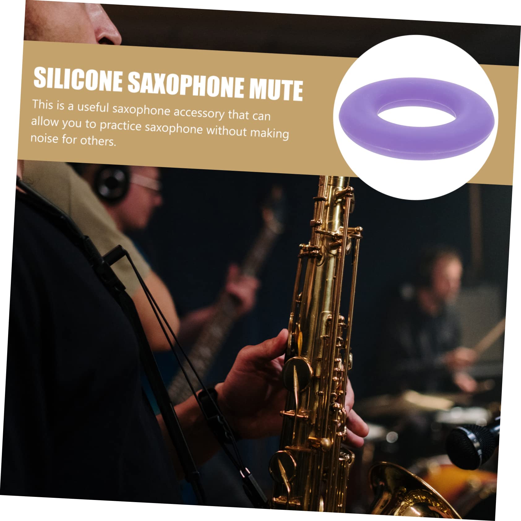 SUPVOX 5pièces Silicone Pour Saxophone Alto Accessoire Pratique Pour Bruit Pour Séances De Pratique