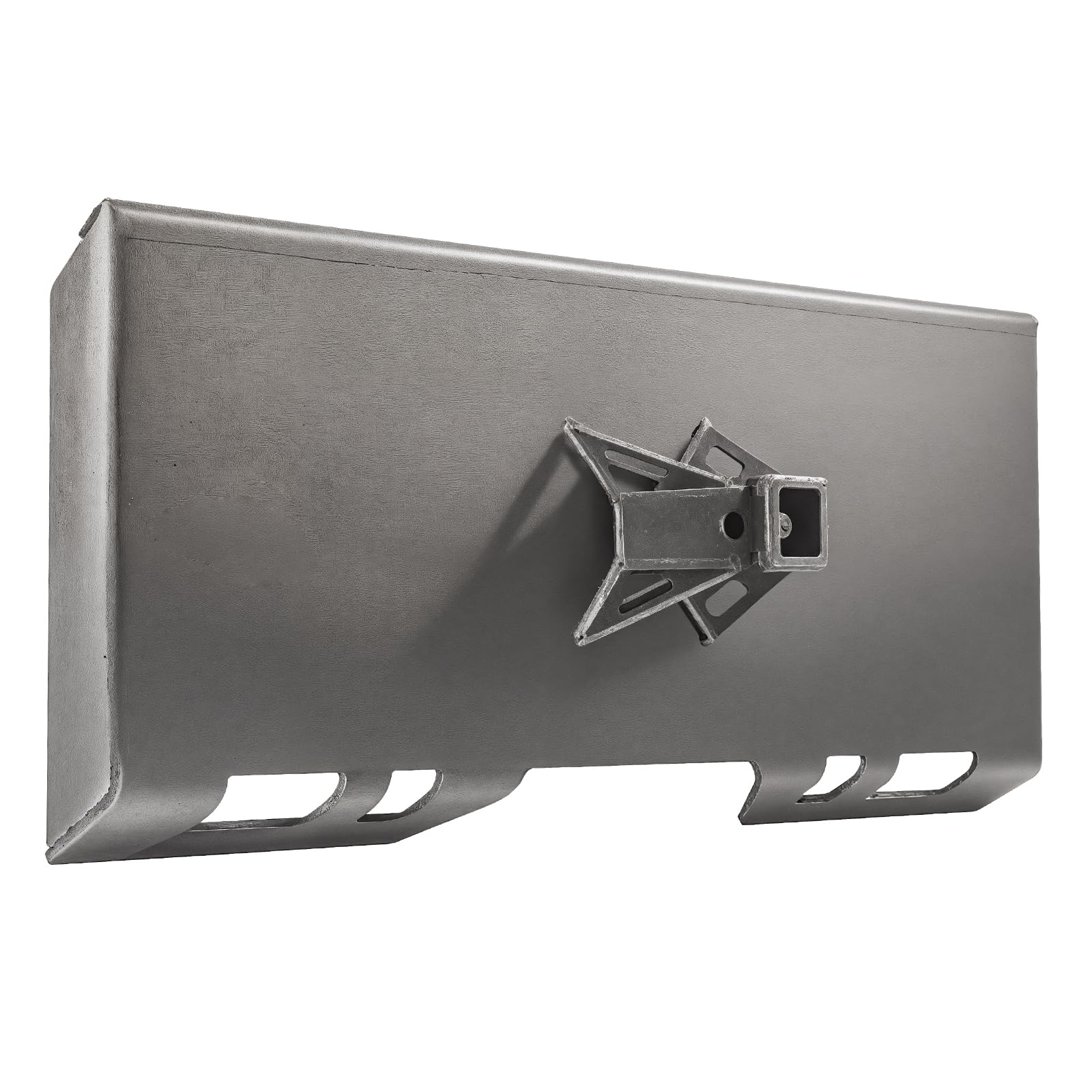 VEVOR 1/4" Skid Steer Attachment Plate, Skid Steer Mount Plate, Quick Attachment Loader Plate, with 2.28" Hitch Receiver, Compatible with Deere, Kubota, Bobcat, Mahindra Skid Steers and Tractors