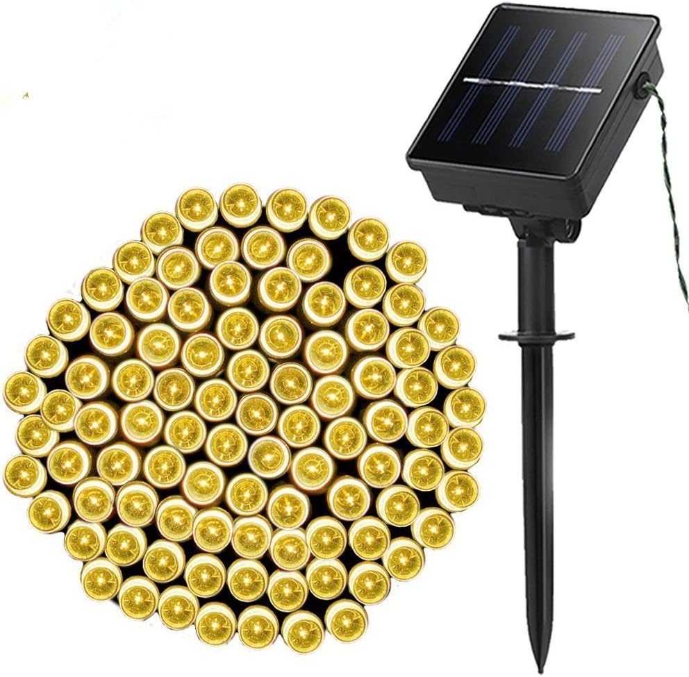 Goeous Solar String Lights 72ft 200led Waterproof Solar Led String Lamp Lights, Outdoor String Lights Waterproof for Gardens, Patio, Landscape, Homes, Wedding, Party