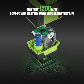 Weiddw laser level - Green Cross Line, for interior decoration, for vertical and horizontal measurement, 1200 mAh lithium battery, 10-hour standby time
